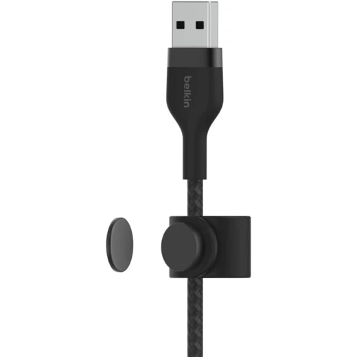 Belkin BoostCharge PRO Flex USB-A Braided Silicone Cable with Lightning Connector, 1M, Black - Belkin - Image 4