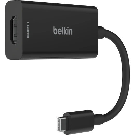 محول بيلكين USB-C إلى HDMI 2.1 - 8K 60Hz, 4K 144Hz, HDR, أسود, أجهزة USB-C
