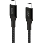 كابل بيلكن 240W USB-C إلى USB-C بطول 3.3 قدم أسود - شحن سريع لأجهزة iPhone و Samsung و MacBook والمزيد - بيلكين