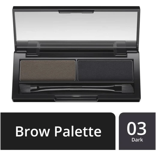 Max Factor Real Brow Duo Kit 003 Dark Eyebrow Makeup Define and Sculpt Brows for Dark Hair