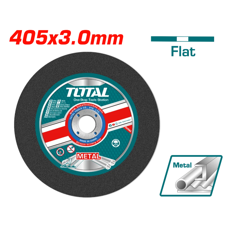 قرص قطع معدن مسطح كاشط من توتال 405 مم × 3.0 مم (16 بوصة) TAC2214051 - توتال