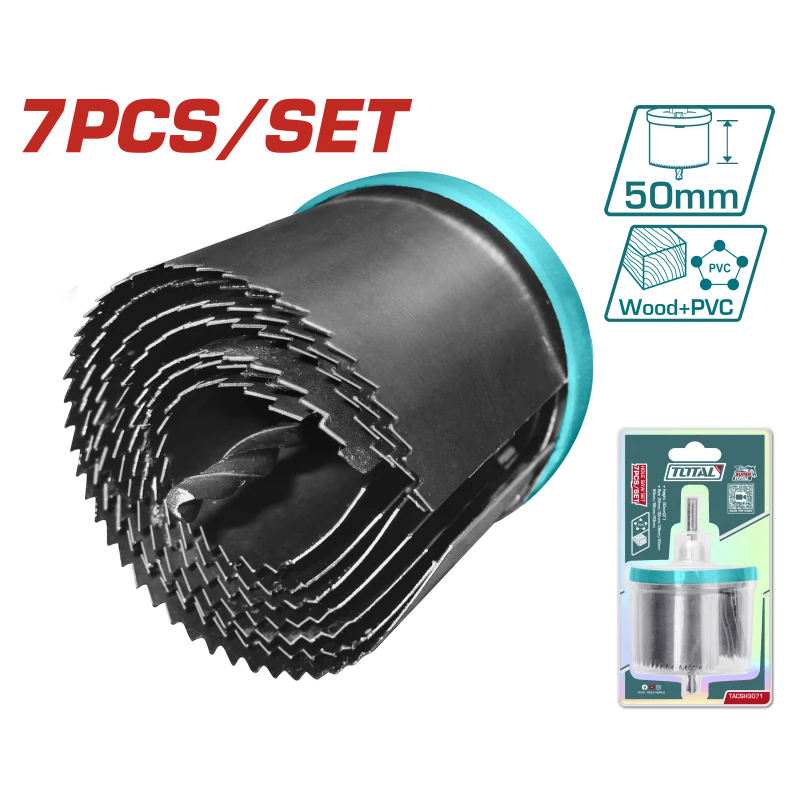 طقم هولسو 7 قطع 26-63مم من توتال (TACSH3071) - توتال