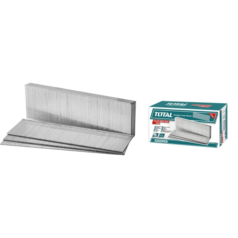 TOTAL Brad Nails 38mm, 1000 Pieces, Durable Finish Nails for Woodworking, Trim, Molding & Craft Projects, Compatible with Standard Brad Nailers - Total