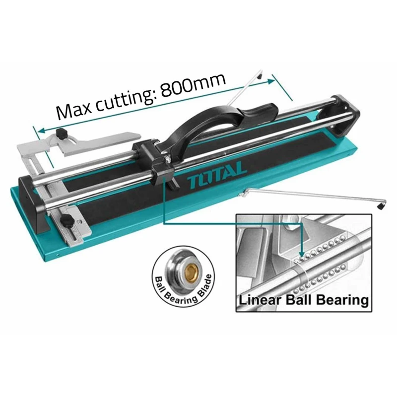 قطاعة بلاط يدوية بطول 800 ملم، تصميم قوي لقص دقيق وسلس للبلاط من توتال (THT578004) - توتال