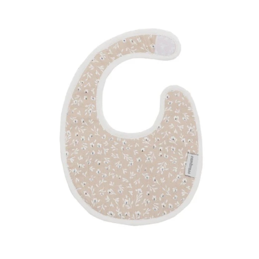 Cambrass Rustic Pink Round Baby Bib with Velcro Closure 16x19x1 cm