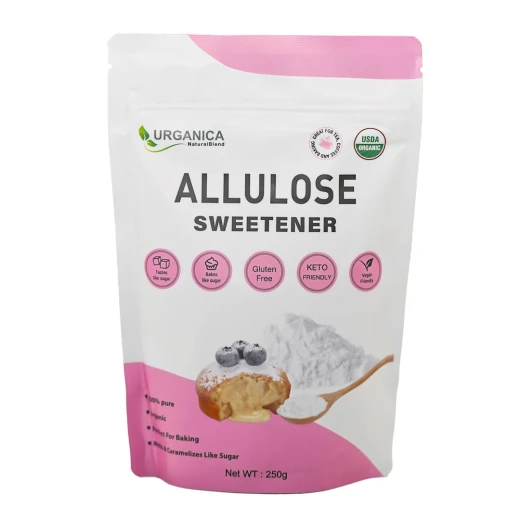 Urganica Naturalblend Allulose Sweetener (PURE) - Organic- Keto Friendly - Zero Calories -250g Natural sugar Alternative