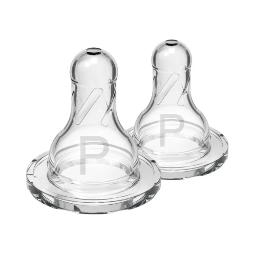 Dr.Brown's Narrow -Neck Silicone Nipple Preemie Level , 2-Pack - Dr. Brown's - Image 2