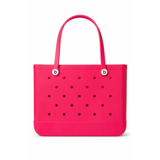 Bogebags Medium Red Beach Tote Bag Waterproof Sand Resistant Flexible Durable Carryall for Travel Shopping Pool Beach Trips Daily Use Stylish Spacious Summer Tote for Women - Bogebags - Image 4