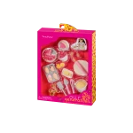 Our Generation, Tasty Pastry 22-pc Baking & Play Food Accessories for Kids Ages 3+ 18" Doll Kitchen Set Raspberry Tart Madeleines - Our Generation