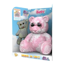 BTF, Tie-Dye Bear Elastic Doll, Pink, 22 cm