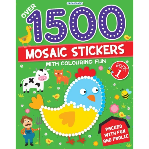 Dreamland 1500 Mosaic Stickers Book with Coloring Fun - Dreamland - Image 9