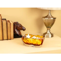 مزهرية زجاجية يدوية الصنع لوشاس - صغيرة الحجم 21×9 سم من مدام كوكو