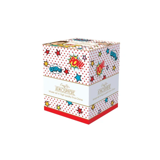 Easy Life Pop Art 350ml Mug with Infuser & Lid in Box - Multicolored - Easy Life - Image 3