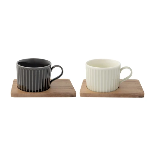 Easy Life Take a Break 4-Piece 250ml Mug Set in Box - Black & White - Easy Life - Image 2