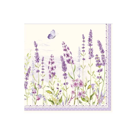 Easy Life Lavender Field Paper Napkin Set - Multicolored 20-Piece - Easy Life - Image 2