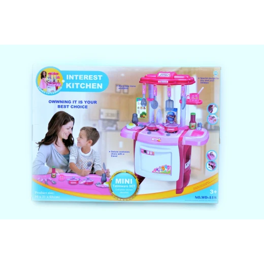 Interest Kitchen Toy Set for Kids – With Cookware & Accessories – Model WD-A18 – For Ages 3+ - Stoys - Image 2