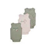 Junior Bodysuit Sleeveless cutie, (0-3 M), 3 Pcs - Junior Clothing