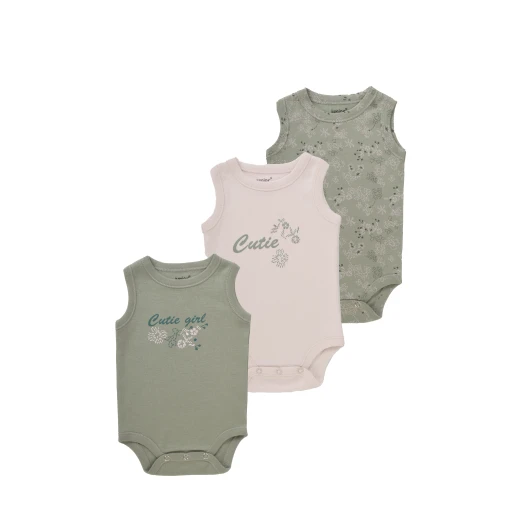 Junior Bodysuit Sleeveless cutie, (12-18 M), 3 Pcs - Junior Clothing - Image 3