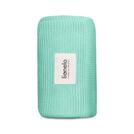 Lionelo Swaddle Bamboo Blanket, Green Mint 100*75 cm - LIONELO - Image 2