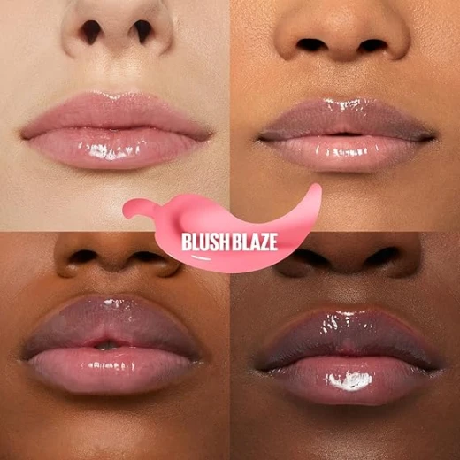 Maybelline New York Lifter Plump, Hydrating Lip Plumping Gloss with Chilli Pepper 001 (Blush Blaze) - Maybelline - Image 4
