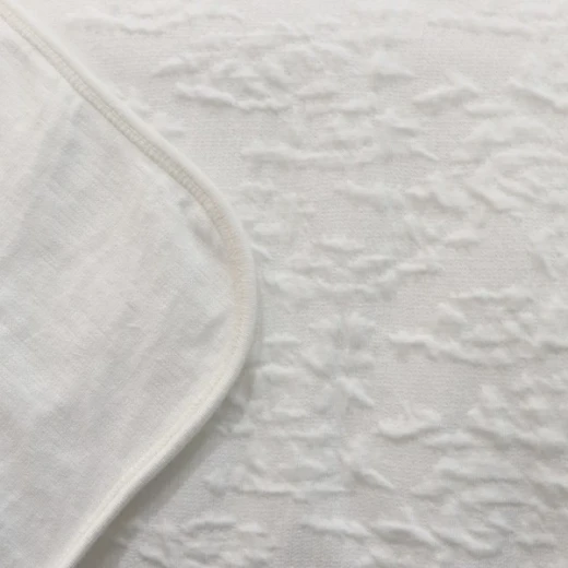 Nova Home Whispers Knitted Cotton Bedspread Set - Single & Twin - 2 Pcs - White - Nova Home - Image 2
