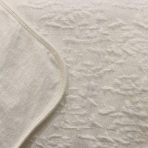 Nova Home Whispers Knitted Cotton Bedspread Set - Single & Twin - 2 Pcs - Ivory - Nova Home - Image 2
