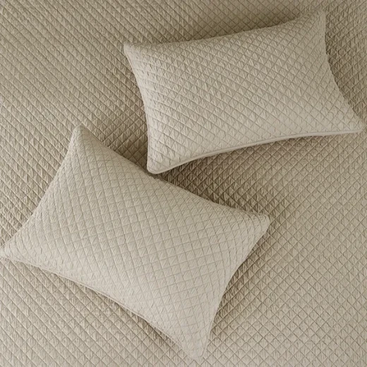 Nova Home Vivid Jaquard Bed Spread Set - 2Pcs - Single & Twin - Beige - Nova Home - Image 4