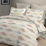 نوفا هوم Tapestry طقم وجه لحاف شتوي قطن فلانيل دافئ - مجوز & مجوز كبير - 4 قطع - متعدد الألوان - نوفا هوم