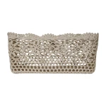 Nova Home "Threadlet" Cotton Crochet Basket - Ivory - Nova Home