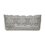 Nova Home "Threadlet" Cotton Crochet Basket - White - Nova Home