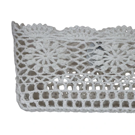 Nova Home "Threadlet" Cotton Crochet Basket - White - Nova Home - Image 3