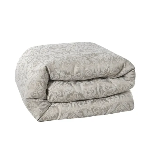 Nova Home Paisley Comforter Set - King & Super King - 7 Pcs - Taupe - Nova Home - Image 7