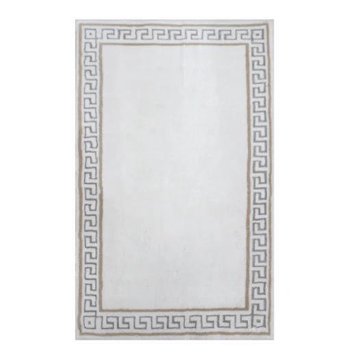 Nova Home Hopy Cotton Bath Rug - 70x120 Cm - Silver Nova Home Hopy Cotton Bath Rug - 70x120 Cm - Silver