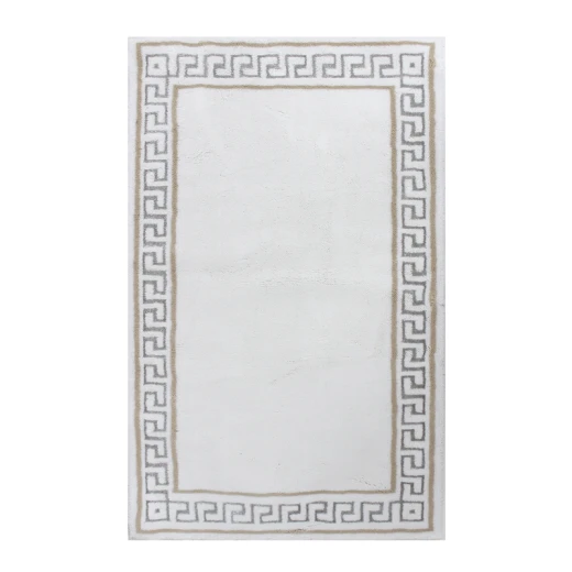 Nova Home Hopy Cotton Bath Rug - 60x100 Cm - Silver Nova Home Hopy Cotton Bath Rug - 60x100 Cm - Silver