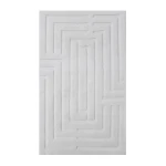 Nova Home Sevara Cotton Bath Rug - 60x100 Cm - Ecru - Nova Home