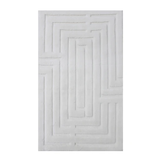Nova Home Sevara Cotton Bath Rug - 60x100 Cm - Ecru - Nova Home - Image 2
