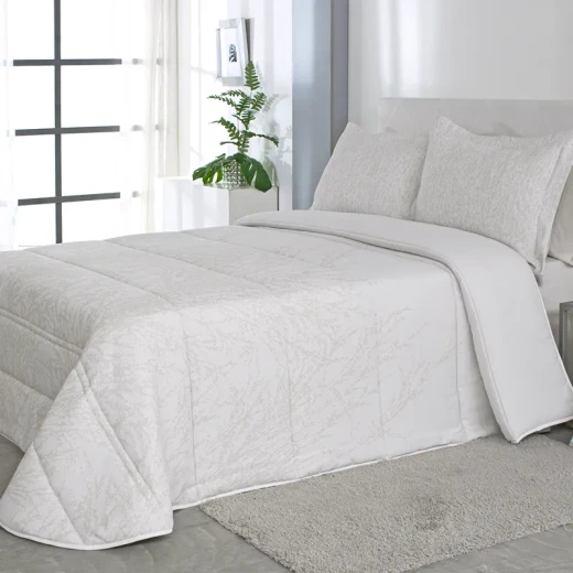 Nova Home Gallagher Spanish Jaquard Comforter Set - 6pcs - King & Super King - Beige