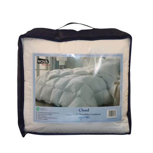 Nova Home Cloud Microfiber Comforter - 220x260 Cm - White - Nova Home - Image 2
