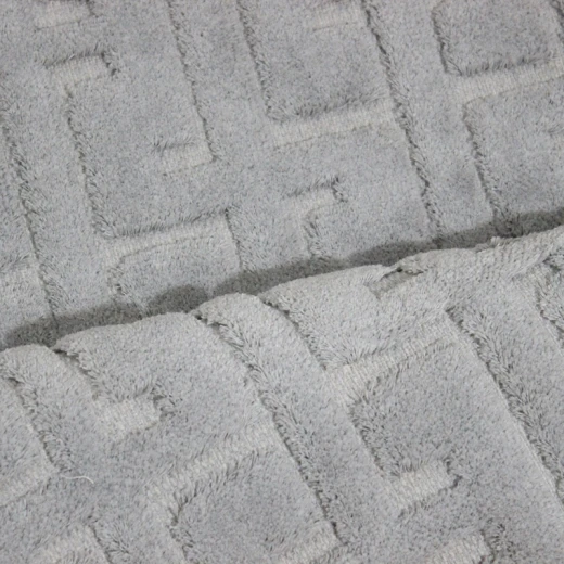 Nova Home Framework Cotton Bath Rug Set - 2Pcs - Light Grey - Nova Home - Image 4