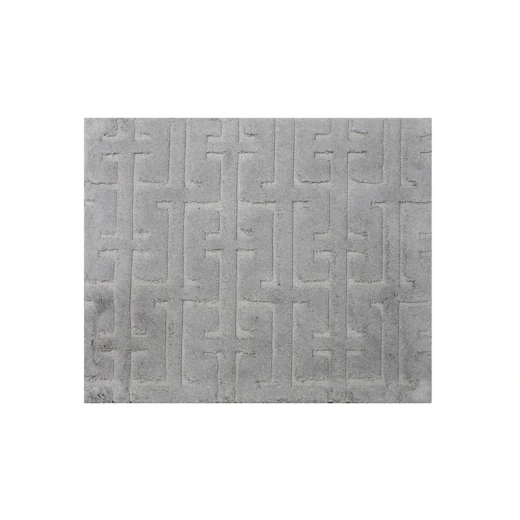 Nova Home Framework Cotton Bath Rug Set - 2Pcs - Light Grey - Nova Home - Image 2