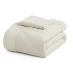 Nova Home Snug Winter Velvet Comforter Set with High Pile Backing - King/Super King - White - Nova Home