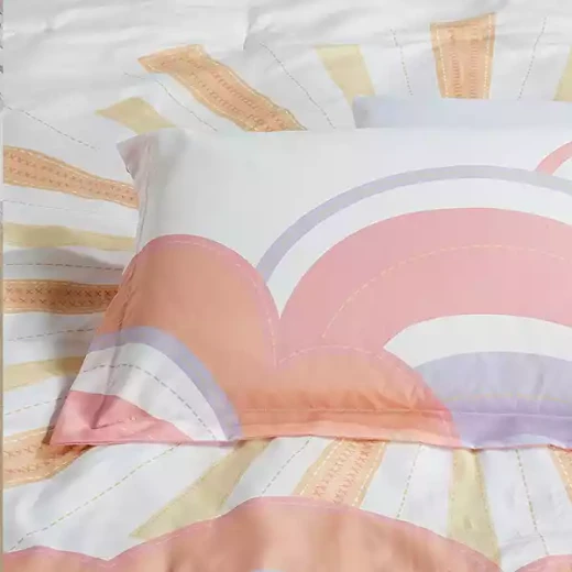 Nova Home Dawn Reversible Kid's Comforter Set - 5 Pcs - Single & Twin - Pink - Nova Home - Image 5