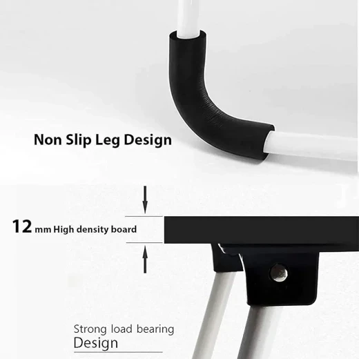 Sensoria Multi-Purpose Foldable Laptop Table – Ergonomic, Lightweight & Portable Design (60 x 68 x 4 cm) - sensoria - Image 6