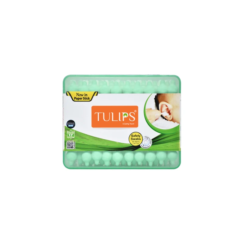 Tulips Safety Cotton Swabs 50pcs - Tulips