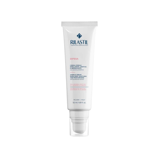 Rilastil Difesa Sterile Cream 50ml Protective and Moisturizing Cream for Sensitive Redness Prone Skin Soothes Itching and Burning Suitable for All Skin Types Rilastil Difesa Sterile Cream 50ml Protective and Moisturizing Cream for Sensitive Redness Prone Skin Soothes Itching and Burning Suitable for All Skin Types