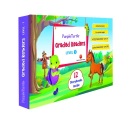 مجموعة كتب القراءة المبسّطة المستوى 1 – 4 كتب إنجليزية للمبتدئين بغلاف صلب | نصوص سهلة ورسومات ملونة | CEFR Pre‑A1 للأطفال