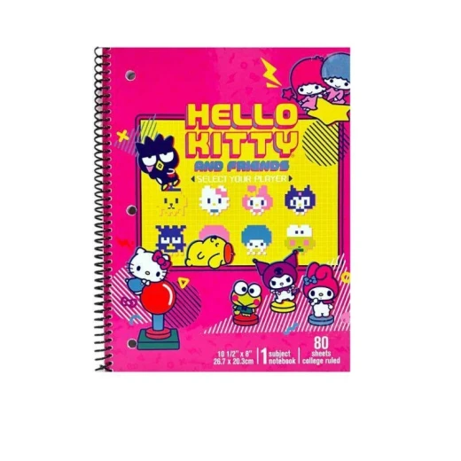 Inkology Hello Kitty Notebook – 80 Sheets, Cute Spiral School Notebook for Kids - Inkology - Image 2