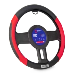 Sparco Steering Wheel Cover Premium Leather Black Universal Fit for Most Cars Provides Enhanced Grip and Luxurious Comfort Protects Your Steering Wheel 1 Piece Easy Installation - Sparco